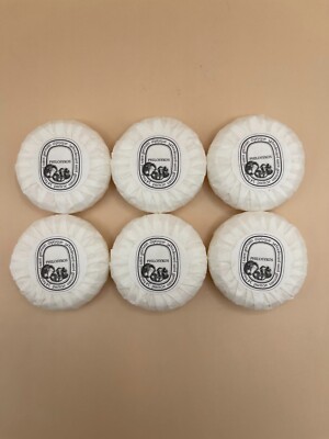 NEW Set of 6 Diptyque Philosykos Round Soap Bar 30g/1.06oz each - Saint Germain