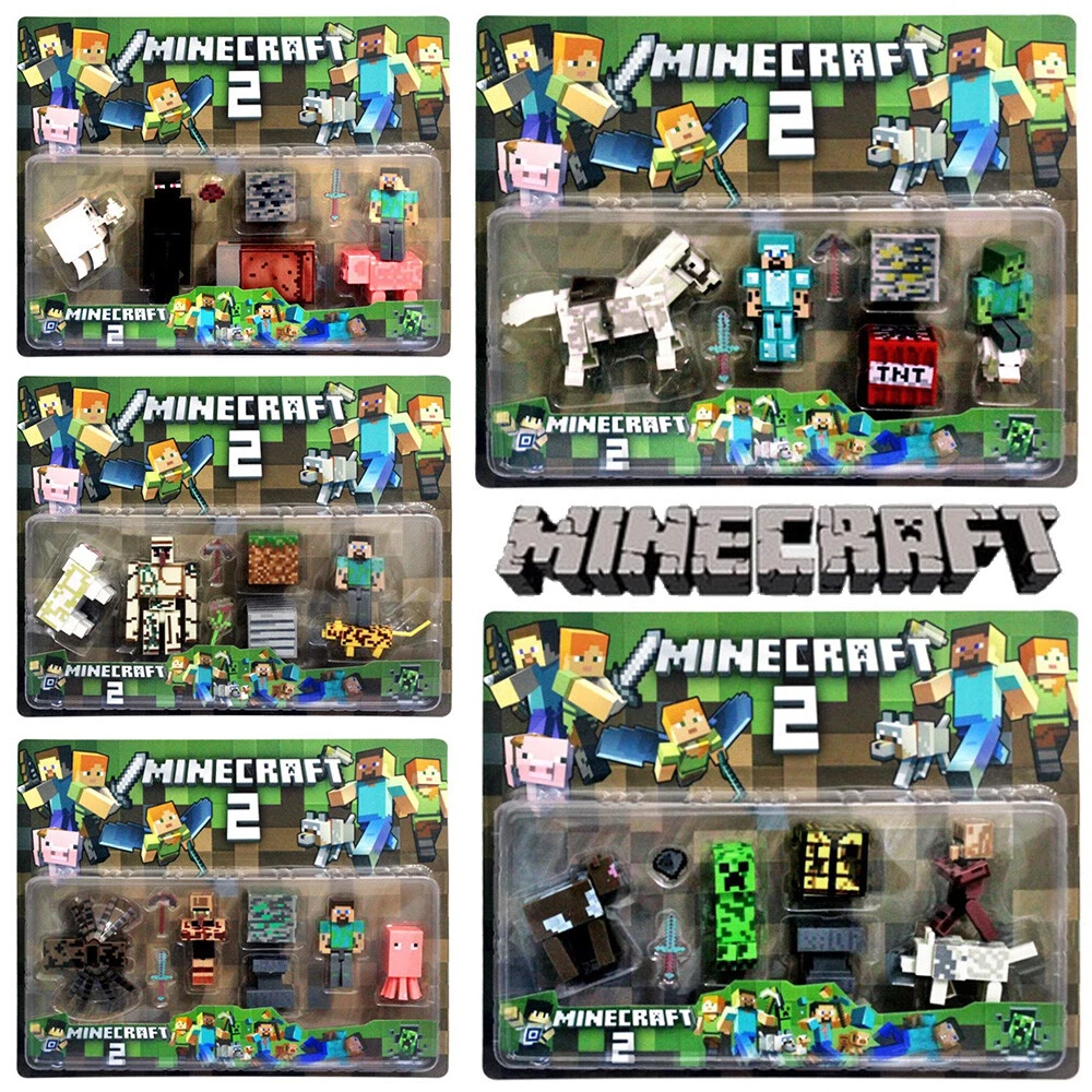 Kids Gift Toys Minecraft Overworld Action Figure Set Christmas