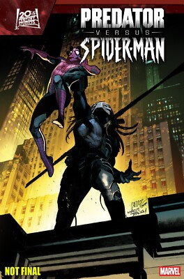 PREDATOR VS SPIDER-MAN #1 PEPE LARRAZ PROMO ART (4/23/25)