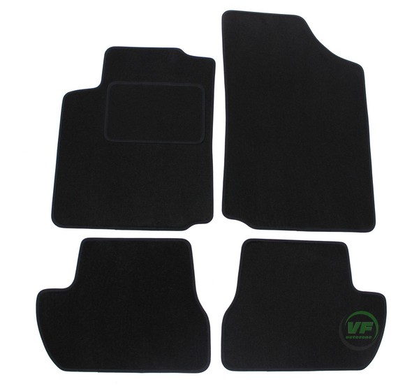 Velour FußMatten Autotepiche FüR Citroen C2 2003-2010 4-Tlg Ohne Bef.-image