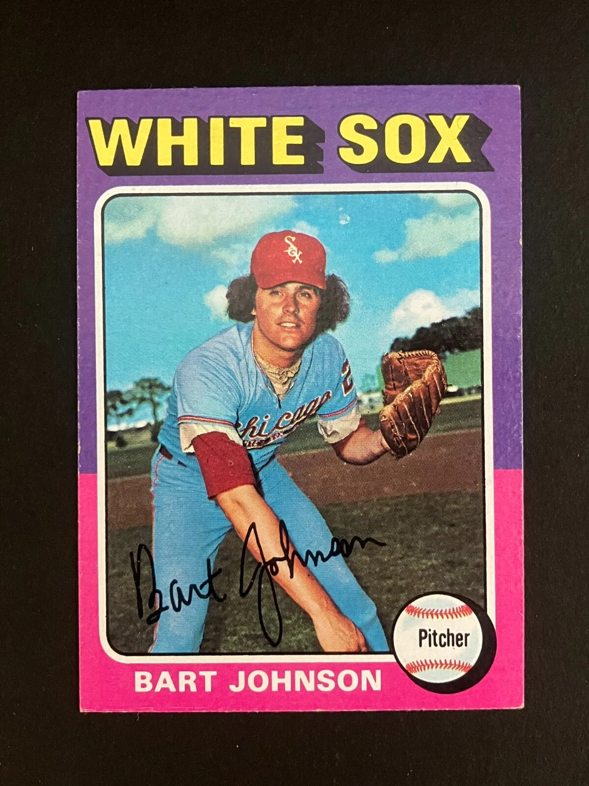 1975 TOPPS MINI HIGH-GRADE SET - BART JOHNSON  - CARD #446 - WHITE SOX - NM