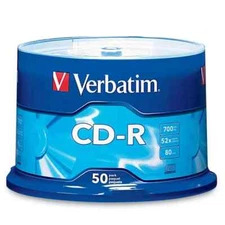 50 Pack Music CD-R Discs Media for Audio MP3 Data Recordable Spindle Blank