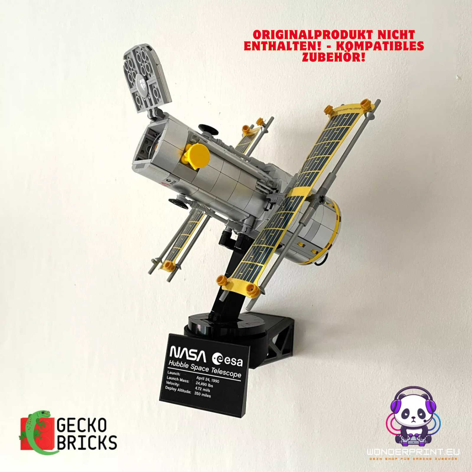Wandhalterung Halterung passend für LEGO® Icons Hubble-Weltraumteleskop 10283