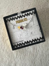 PEANUTS Snoopy Heart Silver Necklace New NIB