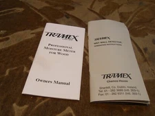 2 Tramex Owners Manuals Limited Moisture Meter For Wood & Wet Wall Detector