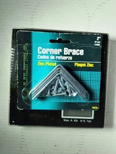Corner Brace Zinc Plated 2" 16410 For Multiple Use. Price For 2 PKG