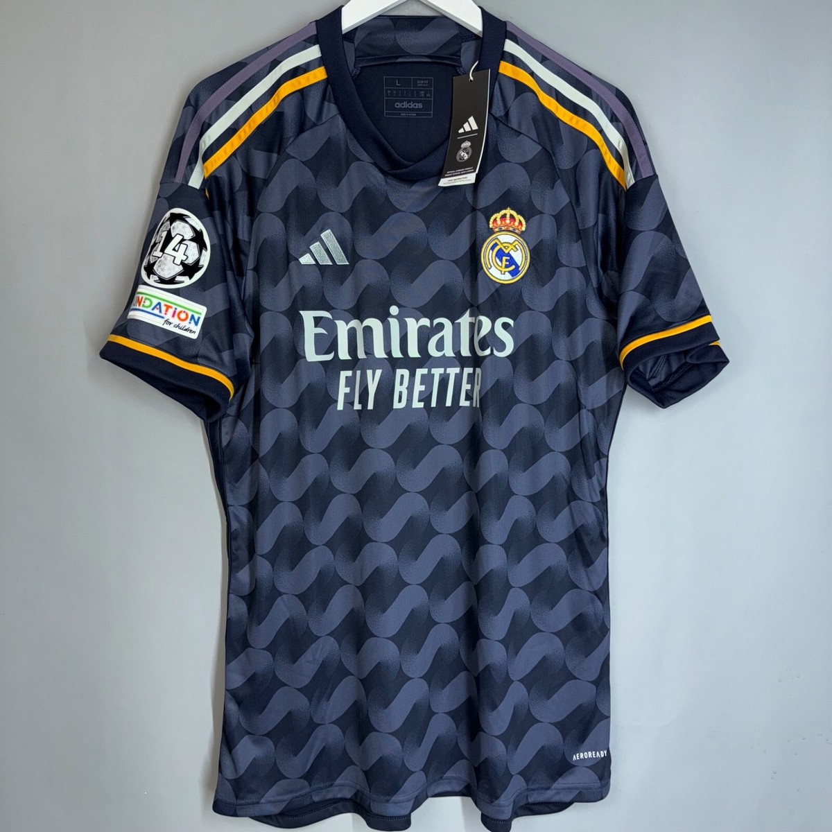 NWT REAL MADRID SPAIN 2023 2024 AWAY FOOTBALL SHIRT JERSEY #10