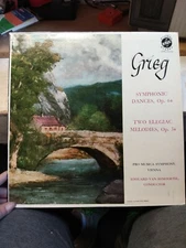 GRIEG Symphonic Dances & 2 Elegiac Melodies - Pro Musica Symphony - 1959 Vox- eg