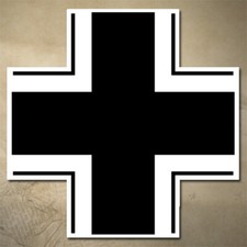 GERMAN BALKENKREUZ IRON CROSS STICKER / DECAL ARMY MILITARY MULTIPLE SIZES