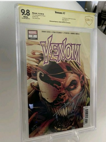 VENOM #7 Secret Tongue Variant CBCS 9.8 SS Donny Cates 1st Dylan Brock cameo