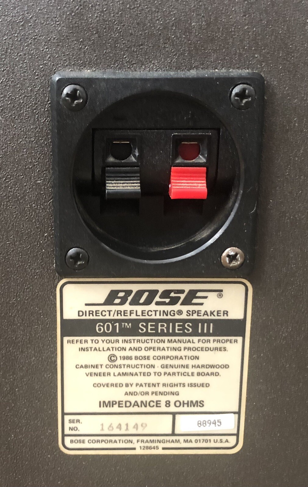 Bose 601 Series III Stereo Speaker Audiophile Direct Reflecting eBay