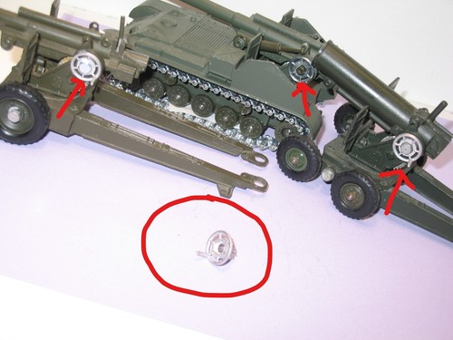 Solido, 1 X Lenkrad Rangierhilfe Links Quer Gerillt für Canon Oder Panzer M41