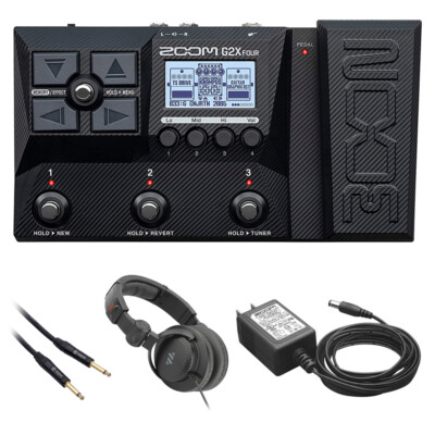 Zoom G2X 4 Multi-Effect Guitar Pedal w/ Power Adapter, Headphone