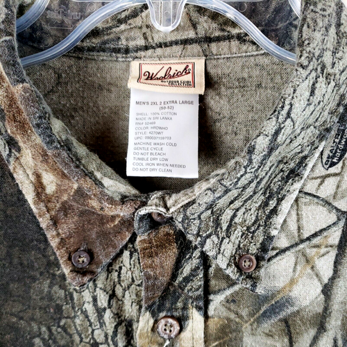 Woolrich camo hunting shirt mens XXL 2XL realtree hardwoods long sleeve cotton - Picture 6 of 10