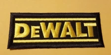 DEWALT Embroidered Patch worldwide shipping approx 1.5x4"