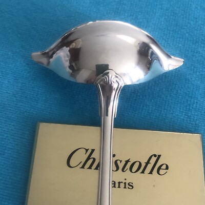 Cuillère à Sauce Christofle, Modèle Coquille, Gras/maigre, Métal Argenté, Occasion