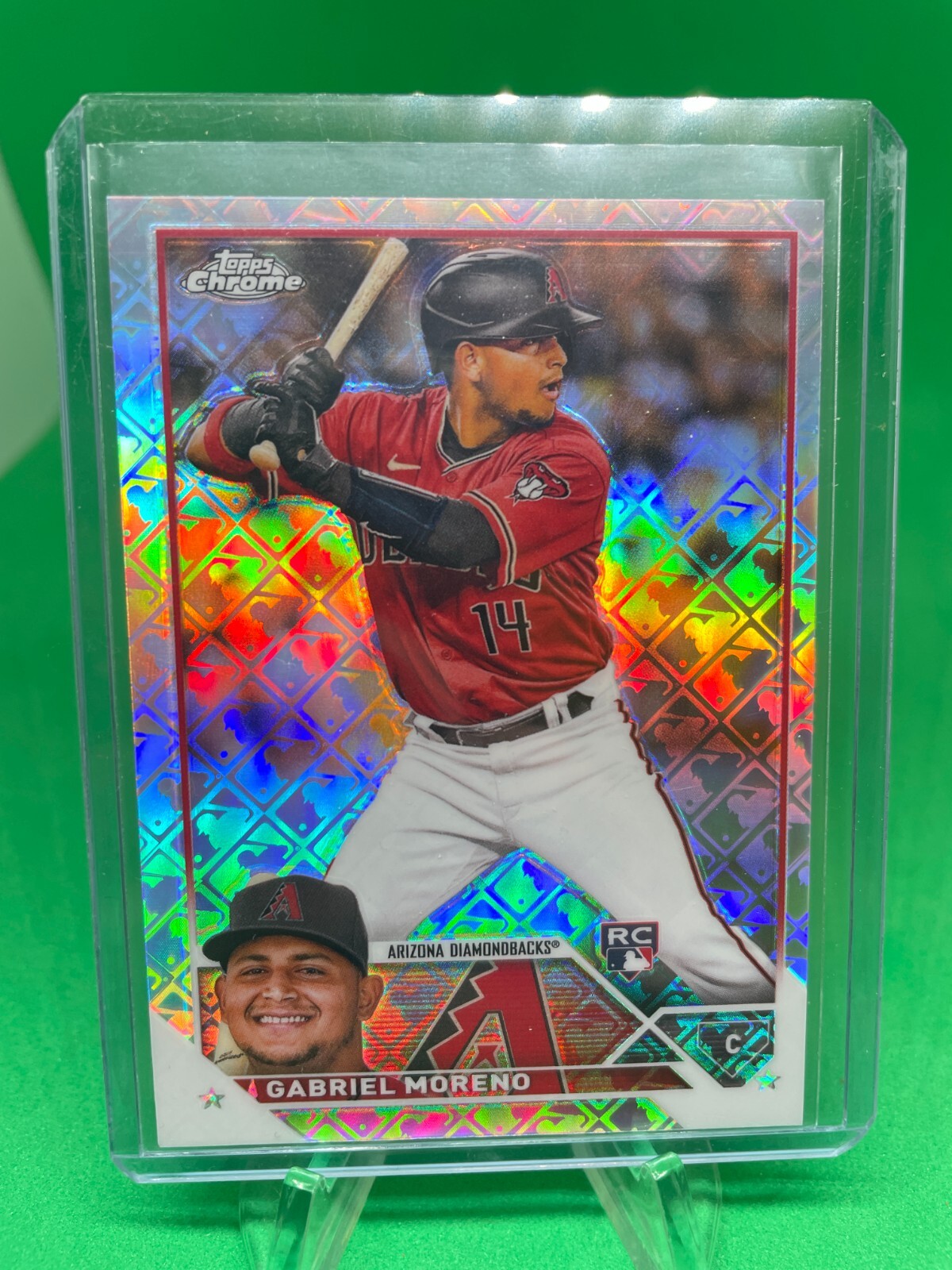 2023 Topps Chrome Logofractor Gabriel Moreno RC #189 Arizona Diamondbacks