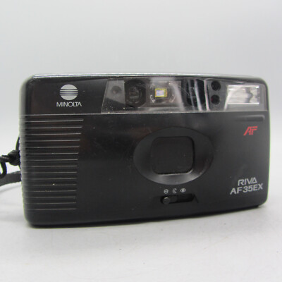 Minolta Riva AF35 EX analoge Kompaktkamera 35 mm schwarz getestet