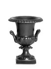 Pair of Cast Aluminum Garden Patio Planter Urn with Handles - Antique Repro. — photo 1