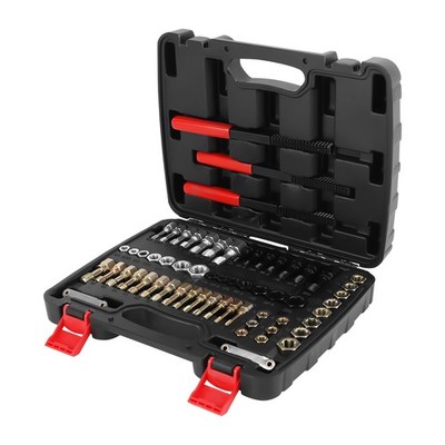 61pc Thread Chaser Kit with SAE & Metric Files Heat-Treated Carbon Steel