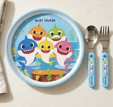 NWT Baby Shark Dinnerware Set