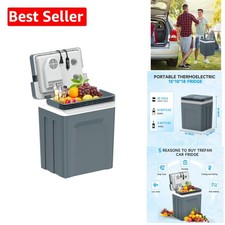 Large Capacity 25L Electric Thermoelectric Fridge - Portable  Quiet Operation