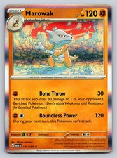 Carta Pokemon Marowak 105/165 Holo Rara SV: Scarlatto e Viola 151 - NM