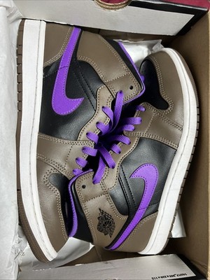 Air Jordan 1 Mid Size 8.5 Palomino/White-Wild Berry DQ8426-215