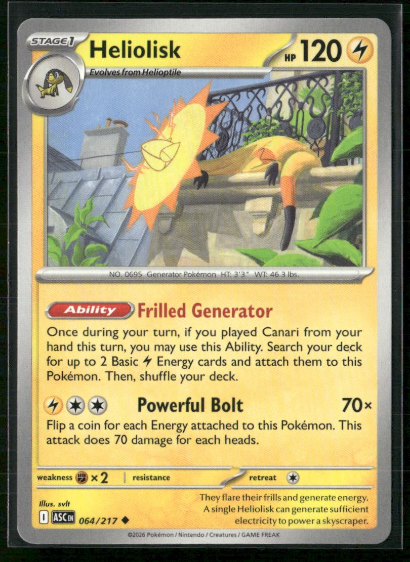 Heliolisk ME: Ascended Heroes 064/217 Normal NM