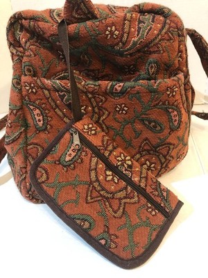 Isabella's Journey Paisley Tapestry Overnight Bag Weekender Duffle
