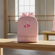 Dance Bag Shoe Compartment Large Capacity Princess Dance Bag for Young Children