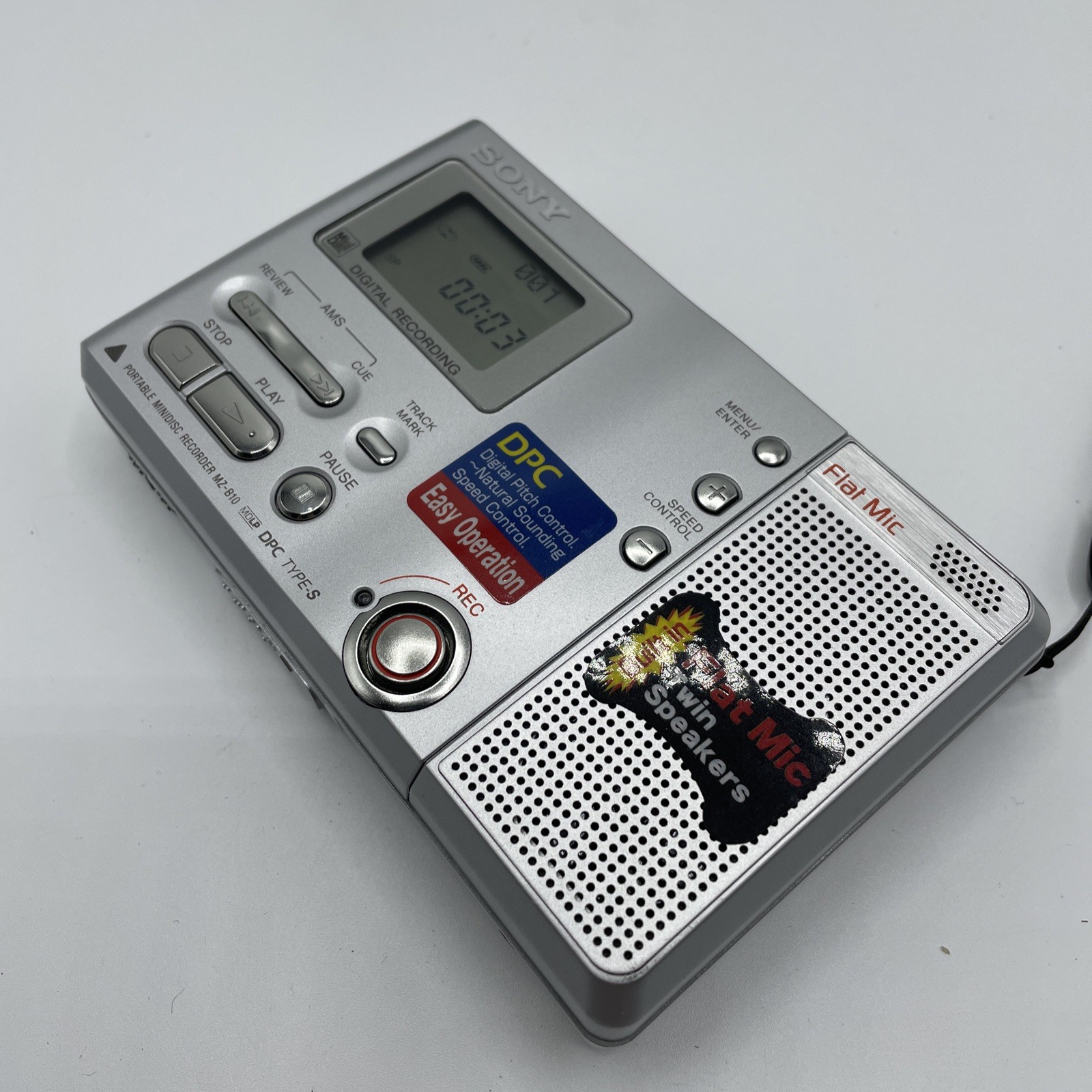 Sony MZ-B10 MD Walkman MiniDisc Player & Recorder W/Built-in
