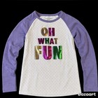 Sz 6 Rainbow Foil Print Oh What Fun Polka dot Tshirt — photo 2