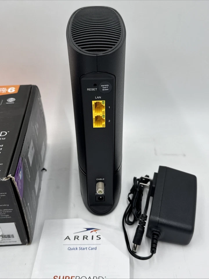 ARRIS G20 DOCSIS 3.1 Cable Modem & AX3000 WiFi 6 Router Open Box - Image 3 of 4