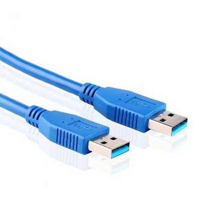 USB Male to Male Cable 3.0 A High-Speed Data Transfer Cord - Blue 0.3m to 5m
