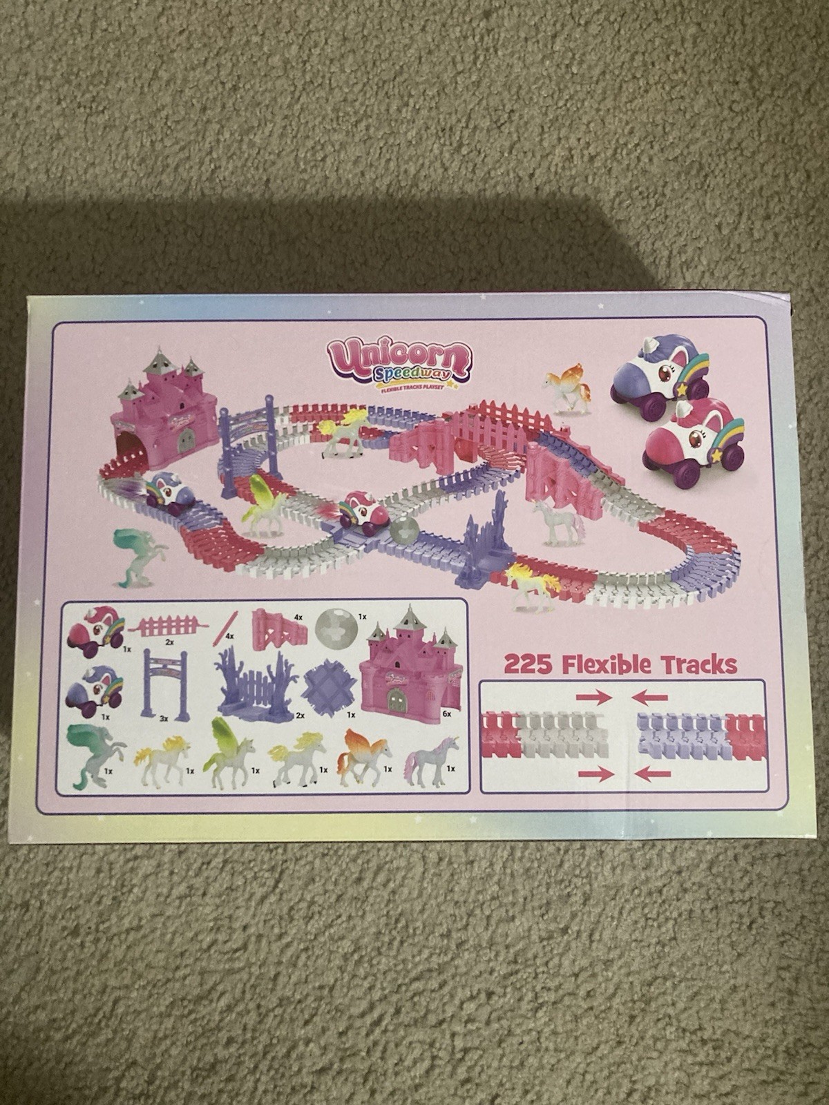 USA Toyz Unicorn Speedway Tracks – 252pc Vehicle Playset