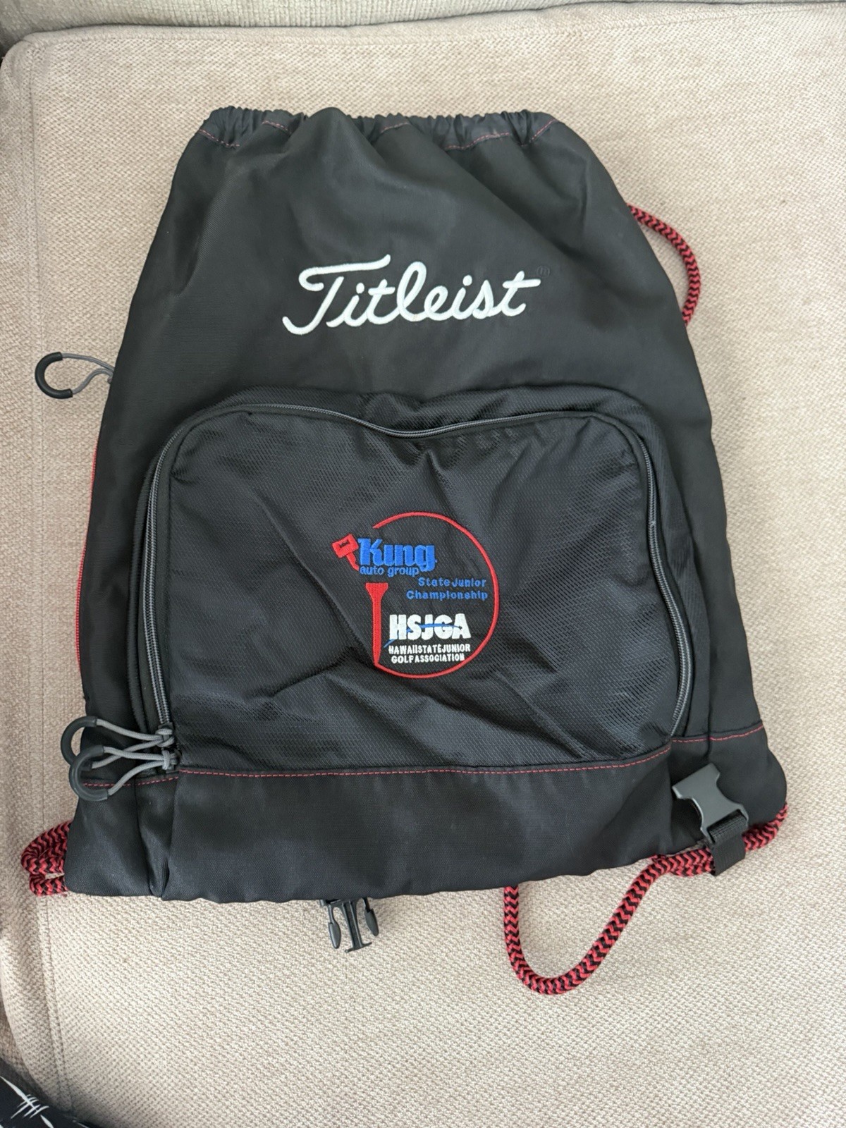 Titleist  Drawstring Backpack Black