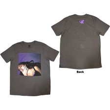 Men's Olivia Rodrigo Guts Album Cover T-shirt Large Charcoal Grey