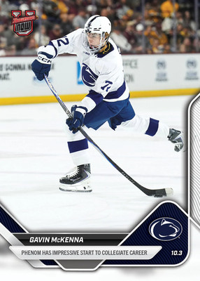 2025-26 Topps Now Bowman U Hockey 1 Gavin McKenna Penn State Nittany Lions 1st