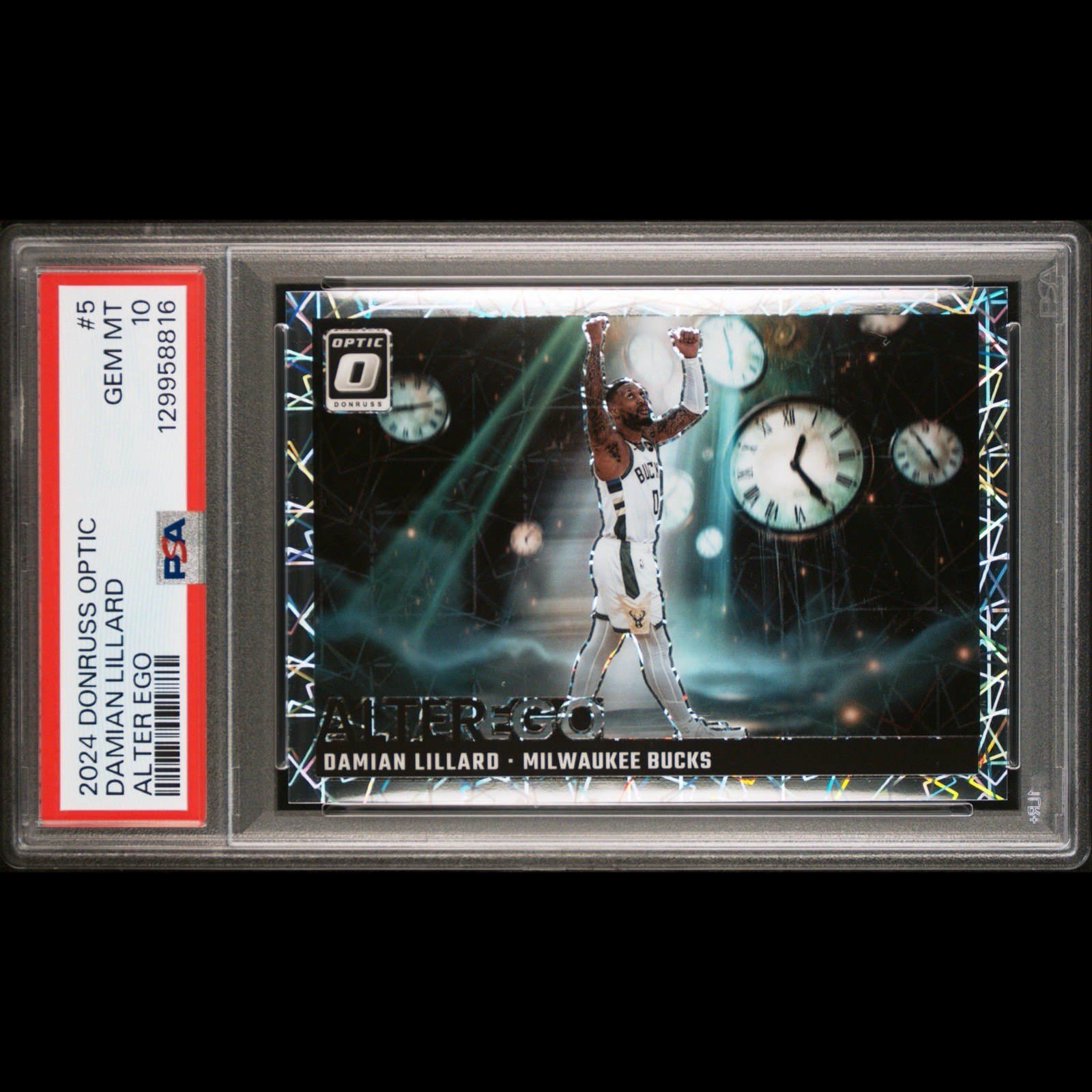 2024 Donruss Optic Damian Lillard Alter Ego SSP PSA 10