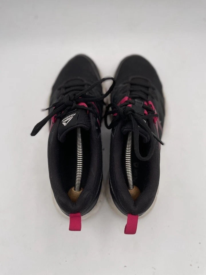 Reebok RealFlex Sneaker Women's Sz 8 Black Pink Mesh Low Top Running Shoes - Image 4 of 4