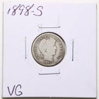 1898-S 10C Barber Liberty Head Dime in VG Condition #RK046