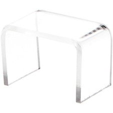 Plymor Clear Acrylic Rectangular Display Riser, 1" H x 1.5" W x 1" D