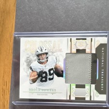 Panini National Treasures Brock Bowers Raiders Colossal Patch 03/25 Football