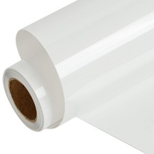 Glossy White HTV Heat Transfer Vinyl, 12" x 9ft, Iron on for TShirts Cut/u0...