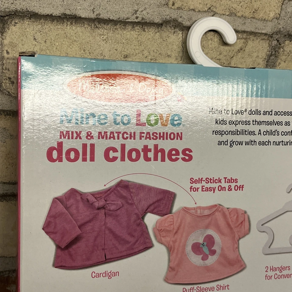 Ropa para muñeca Melissa & Doug-Mine To Love mezcla y combina moda nueva en caja Foto 4 de 4