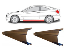 F&uuml;r MB W203 SPORTCOUPE 2000- 2008 Schweller Reparaturblech/Links=Rechts/Paar