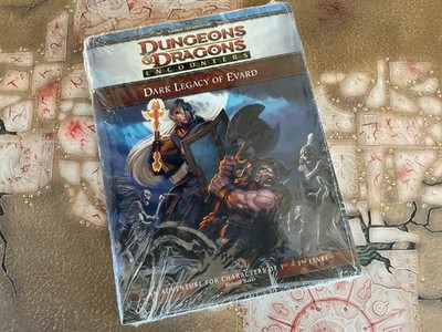 Dungeons & Dragons D&D rpg Encounters DARK LEGACY OF EVARD new in shrink
