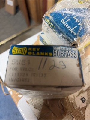 LOT OF 50 Star 5WE1 Key Blanks for Welch Locks 1123