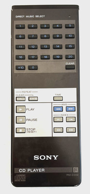 Genuine Sony RM-D302 CD Player Audio Remote Control OEM Tested & Working